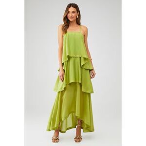 ELLIATT Wren Maxi Dress – Green | Wedding Guest / Gala Event | Size S | Preloved